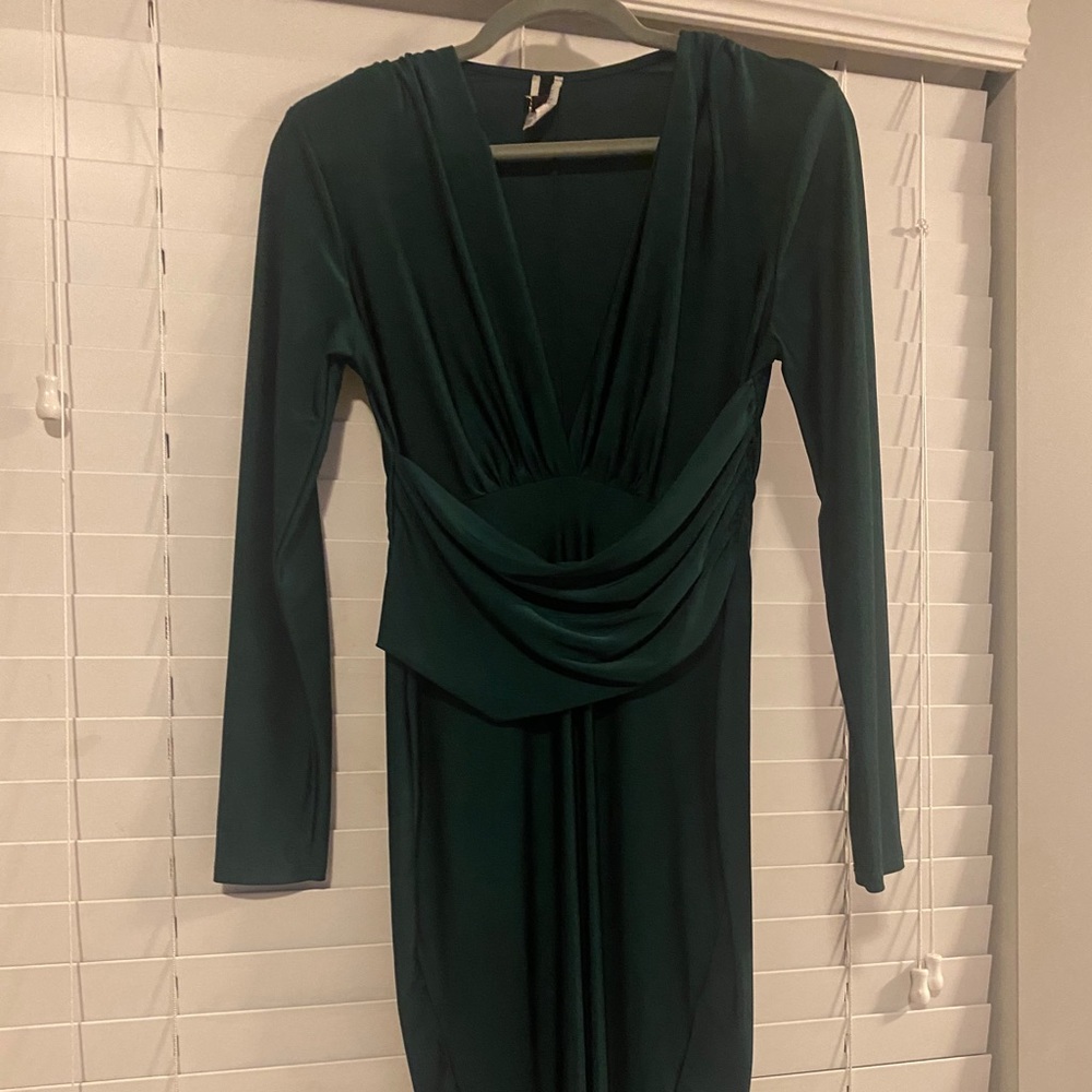 Green Holiday Dress - Picture 2 of 3